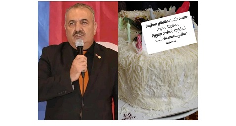 BAŞKAN EYYÜP ÖZBEK DOĞUM GÜNÜNÜ ARDA MÜZİK KAFEDE  KUTLADI.